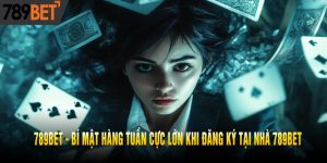 Bí Mật Hàng Tuần Cực Lớn Khi Đăng Ký Tại Nhà 789bet